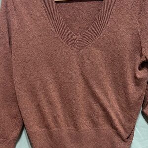 a new day Marled Brown Knit Top